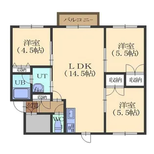 ロイヤルシティ日吉A【204号室】の間取り