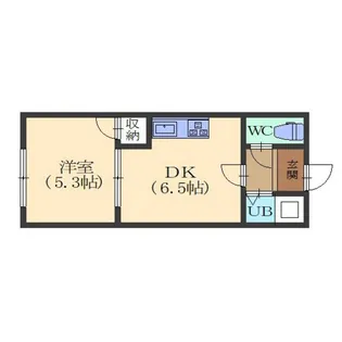 フローラ松川【206号室】の間取り