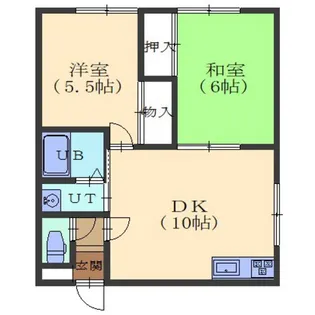 グランベリー七重浜【205号室】の間取り