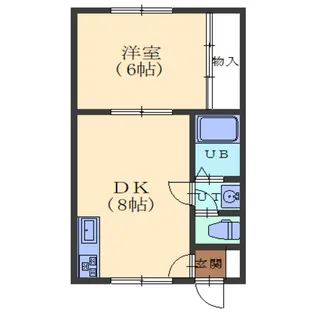 グランベリー七重浜【203号室】の間取り