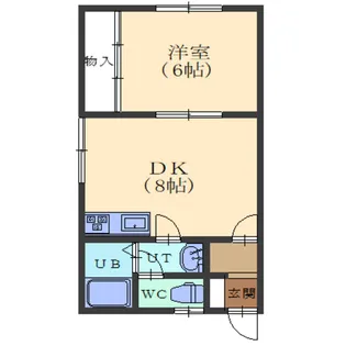 グランベリー七重浜【201号室】の間取り