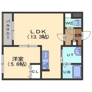 ソレミア【302号室】の間取り