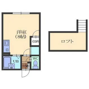 乃木町第1レジデンス【102号室】の間取り