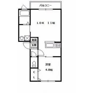 ルミエール宝来【2階】の間取り