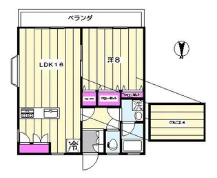 ファミーユ本天沼【2階】の間取り