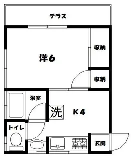 稲見コーポ【101号室】の間取り