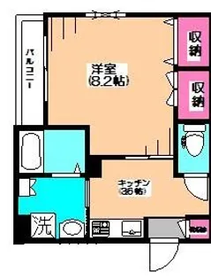 TERRACE GARDEN【105号室】の間取り