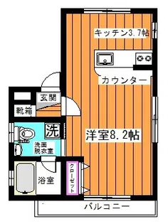 エクシブ杉並【201号室】の間取り