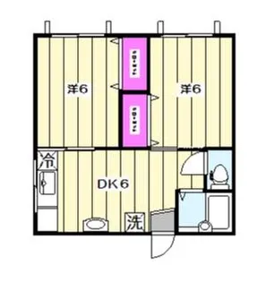 グリーンハイツ【201号室】の間取り