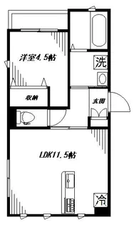 メゾン・サングリエ【203号室】の間取り