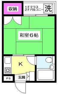 フラット荻窪【204号室】の間取り