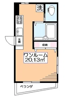 エンテヴィラ【1Y号室】の間取り