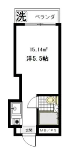 弥生町Let’s【204号室】の間取り