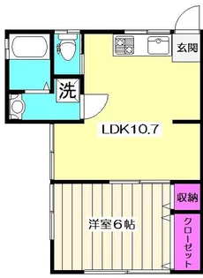 カーサ・みつかわ【201号室】の間取り