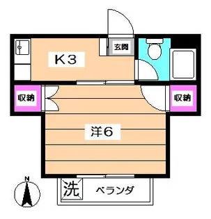 高円寺南アネックス【402号室】の間取り