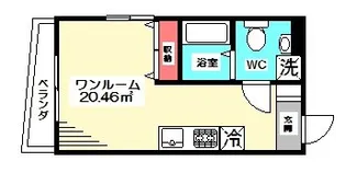 エンテヴィラ【1G号室】の間取り