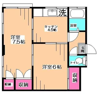 クリーンハイツ【402号室】の間取り