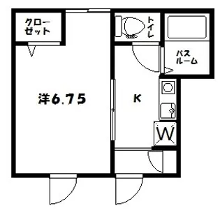 ルーナクレシェンテ井荻【107号室】の間取り