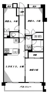 コスモ阿佐ヶ谷ロイヤルフォルム【502号室】の間取り