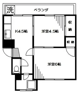 清風マンション【102号室】の間取り