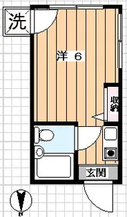 ゴールドビル阿佐谷【201号室】の間取り