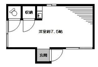八島荘【2号室】の間取り
