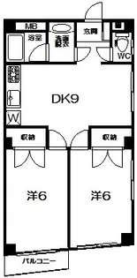キャステル・オギノ【203号室】の間取り