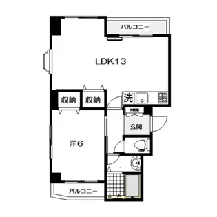ステップ宮前【101号室】の間取り