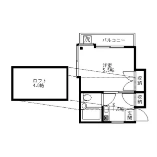 メゾンキタジマ【201号室】の間取り