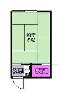 第4坂口荘【202号室】の間取り