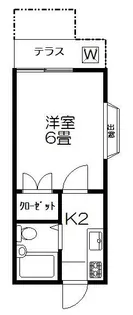 吉田ハイツIII【101号室】の間取り