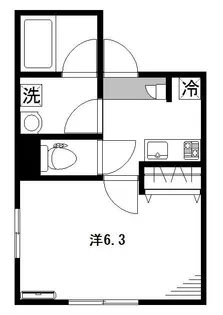 フェリーチェ阿佐ヶ谷R【205号室】の間取り