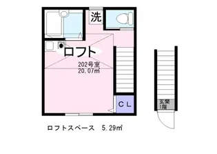クレアモント荻窪【202号室】の間取り