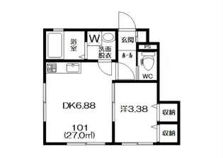 コンフォート フラット【1階】の間取り
