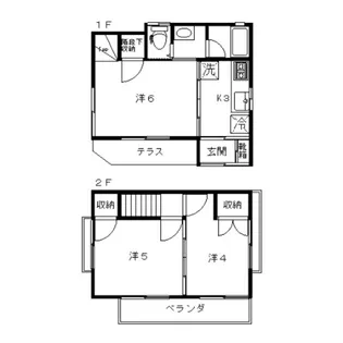 東京都杉並区和田2丁目【一戸建】の間取り