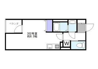 Fols Class阿佐ヶ谷【302号室】の間取り
