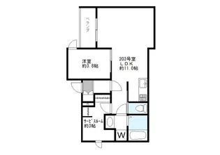 Fols Class阿佐ヶ谷【203号室】の間取り