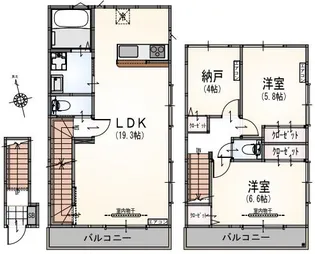 La Résidence Chic【2階】の間取り