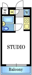 東高円寺アムフラット【1階】の間取り