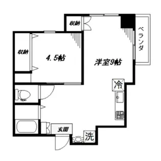 ハイライフ阿佐ヶ谷【802号室】の間取り