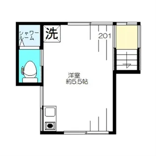 ハウスエターナル【201号室】の間取り