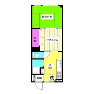 松原マンション【403号室】の間取り