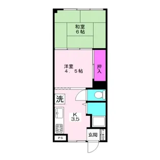 松原マンション【505号室】の間取り