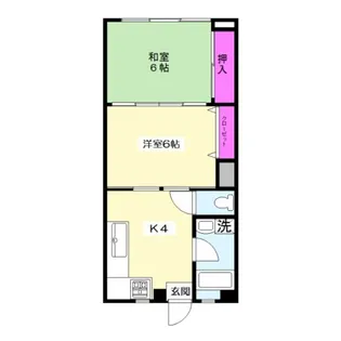 松原マンション【422号室】の間取り