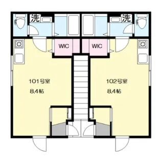 Rider’s Base in 阿佐谷【102号室】の間取り