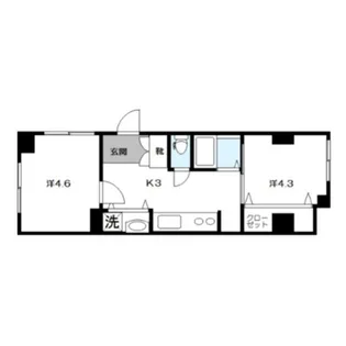 アーバンフラッツTAKI【101号室】の間取り