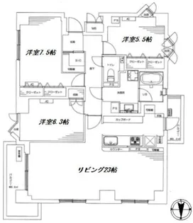 ホームズ杉並阿佐ヶ谷【202号室】の間取り