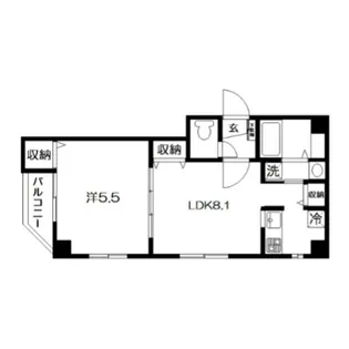 Terrace東浅草【602号室】の間取り