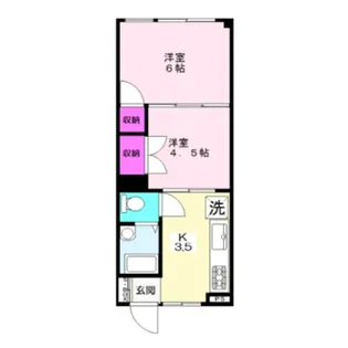 松原マンション【308号室】の間取り