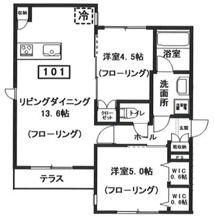 パークサイドサウス【1階】の間取り